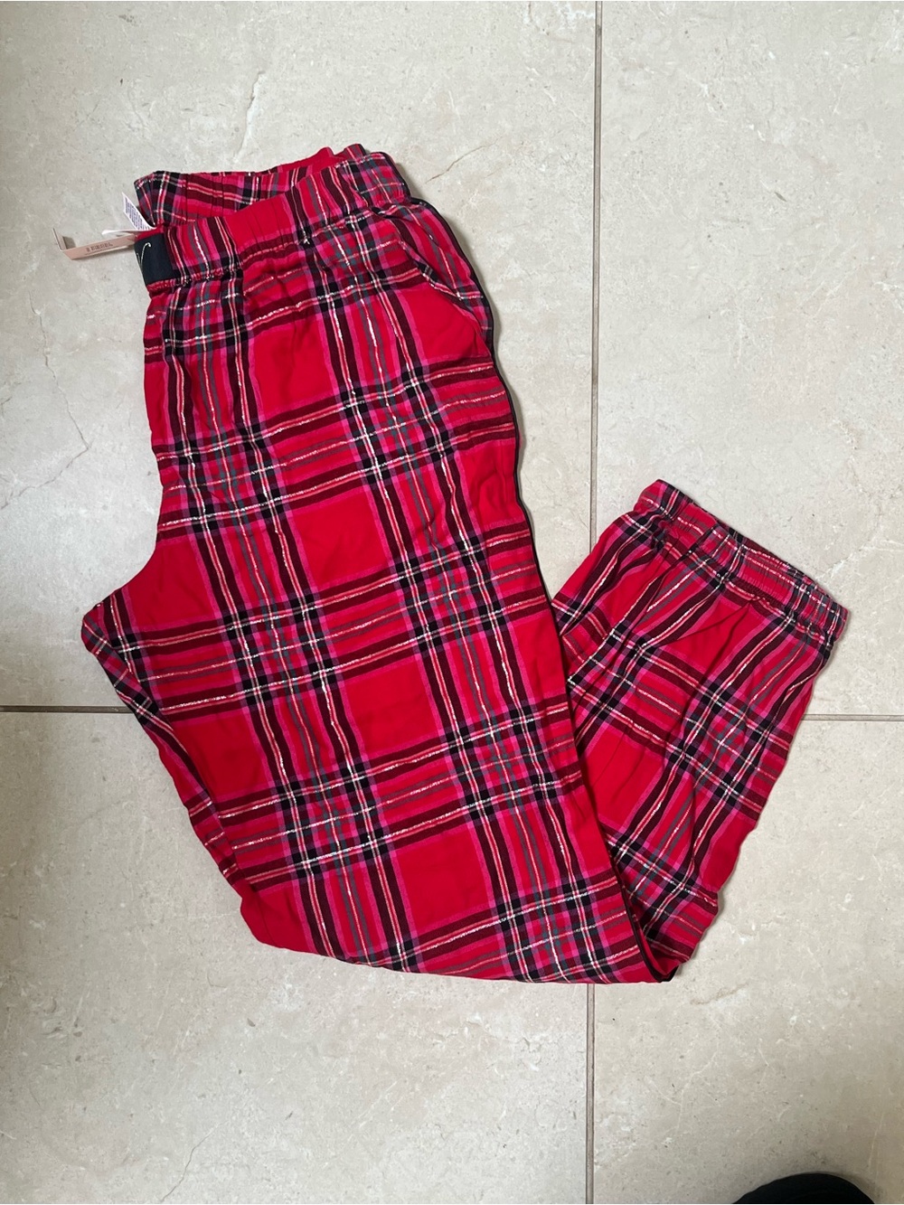 NWT Victoria’s Secret Flannel Plaid PJ Pants